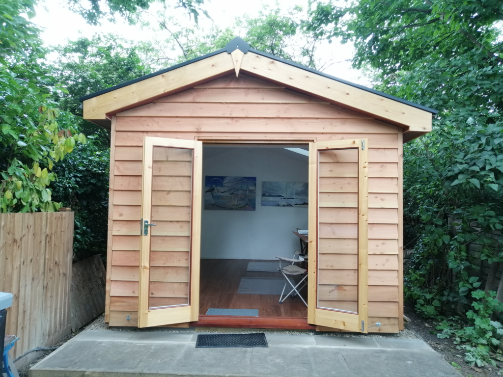 gable roofed art studio Cambridge garden office 5